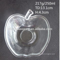High quality apple shape fruit glass plate